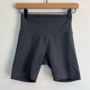 Lululemon Athletica Wunder Train High Waisted Shorts Dark Gray Womens Size 4
